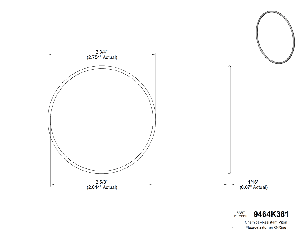 Technical drawing - 9464K381